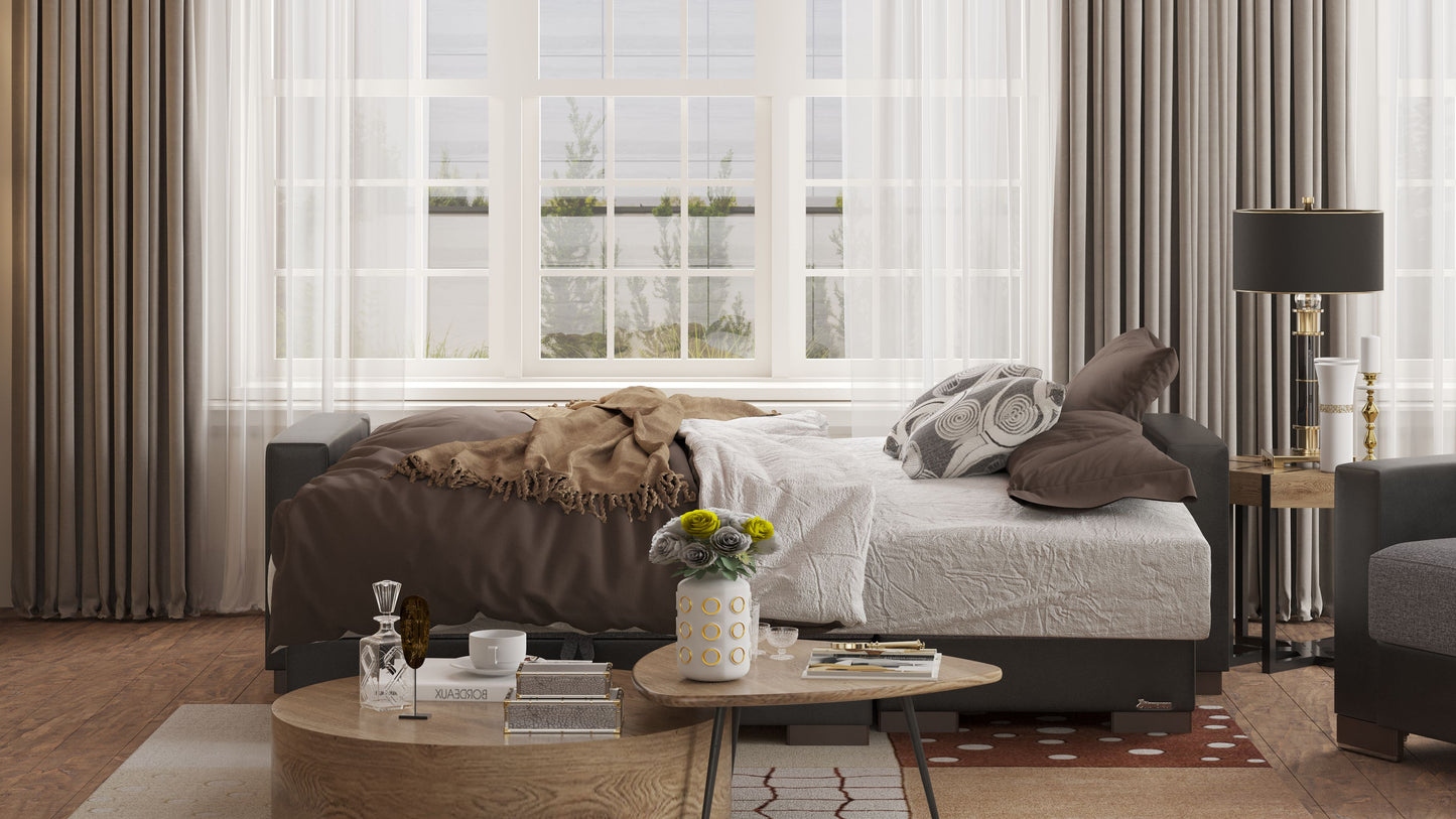 Ottomanson Armada Lounge Sectional Collection Convertible Sofa Bed