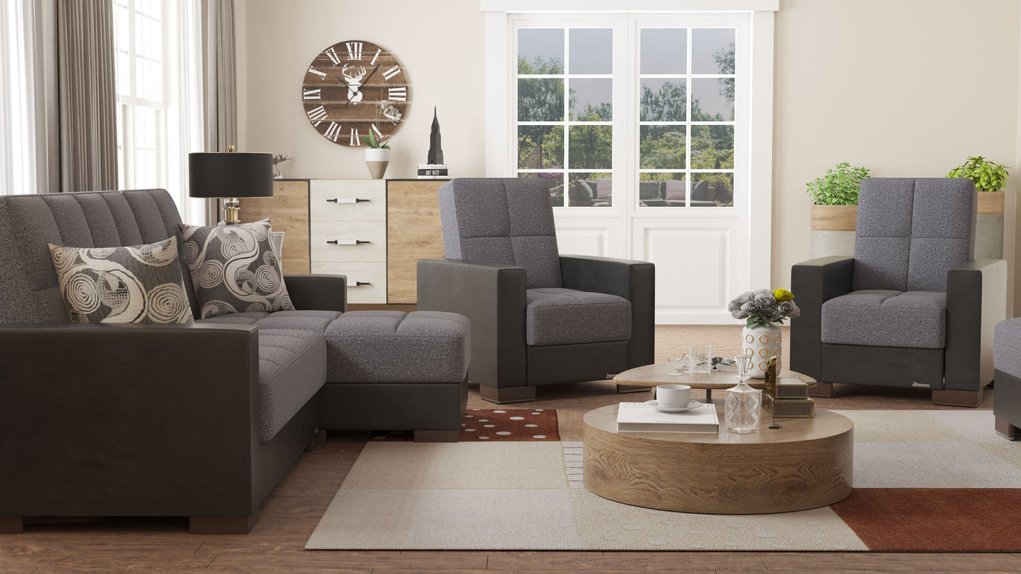 Ottomanson Armada Lounge Sectional Collection Convertible Sofa Bed