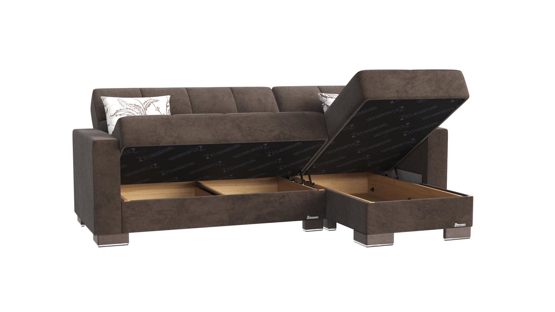 Ottomanson Armada Lounge Sectional Collection Convertible Sofa Bed