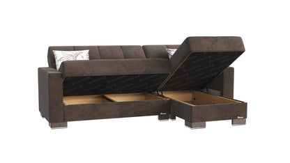 Ottomanson Armada Lounge Sectional Collection Convertible Sofa Bed