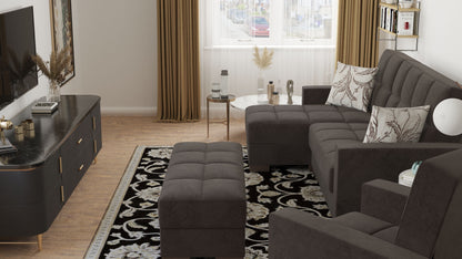 Ottomanson Armada Lounge Sectional Collection Convertible Sofa Bed