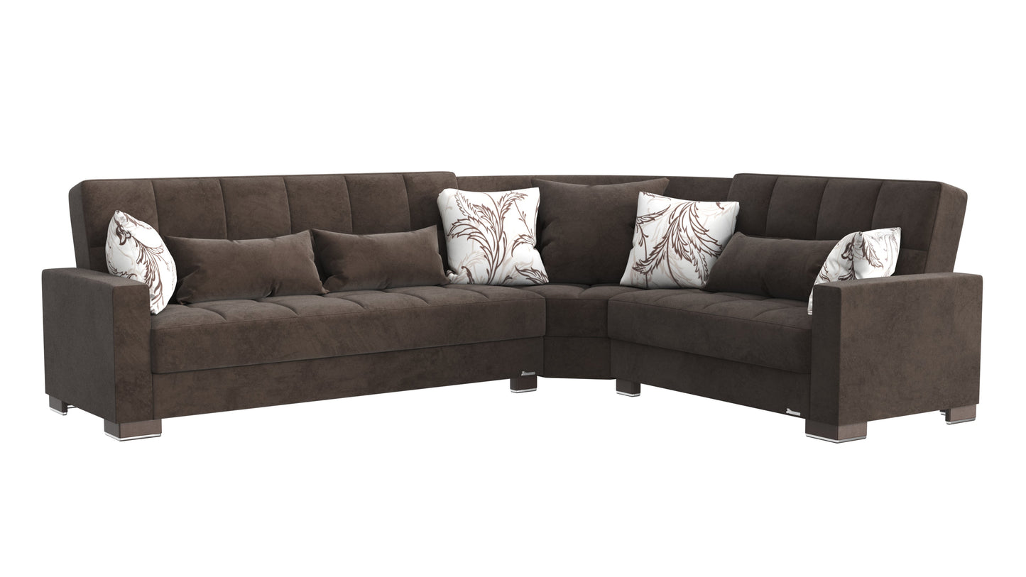 Ottomanson Armada Sectional Collection Convertible Sofa Bed