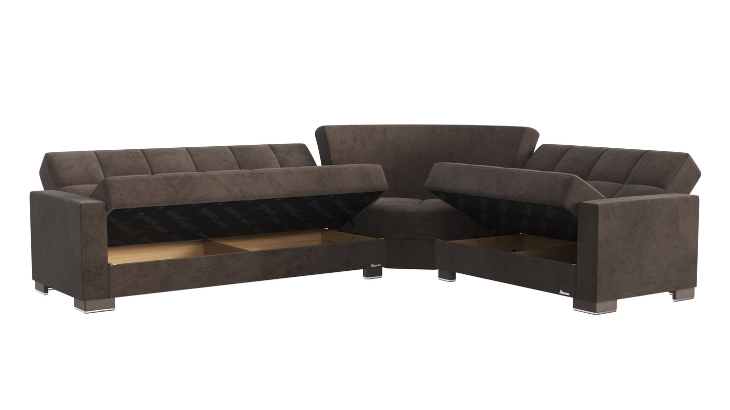 Ottomanson Armada Sectional Collection Convertible Sofa Bed