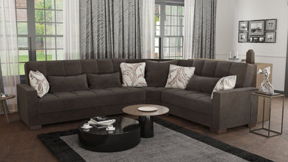 Ottomanson Armada Sectional Collection Convertible Sofa Bed