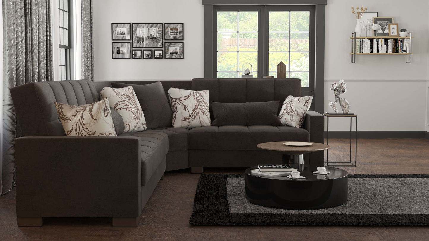 Ottomanson Armada Sectional Collection Convertible Sofa Bed