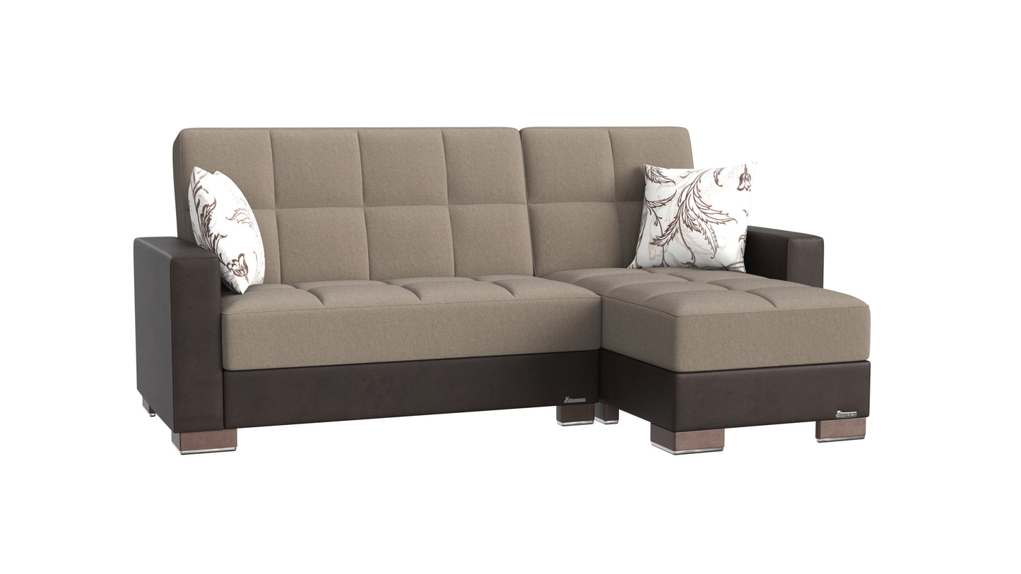Ottomanson Armada Lounge Sectional Collection Convertible Sofa Bed