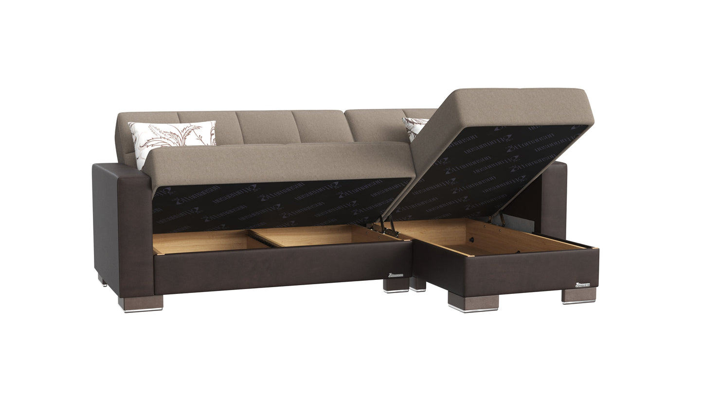 Ottomanson Armada Lounge Sectional Collection Convertible Sofa Bed