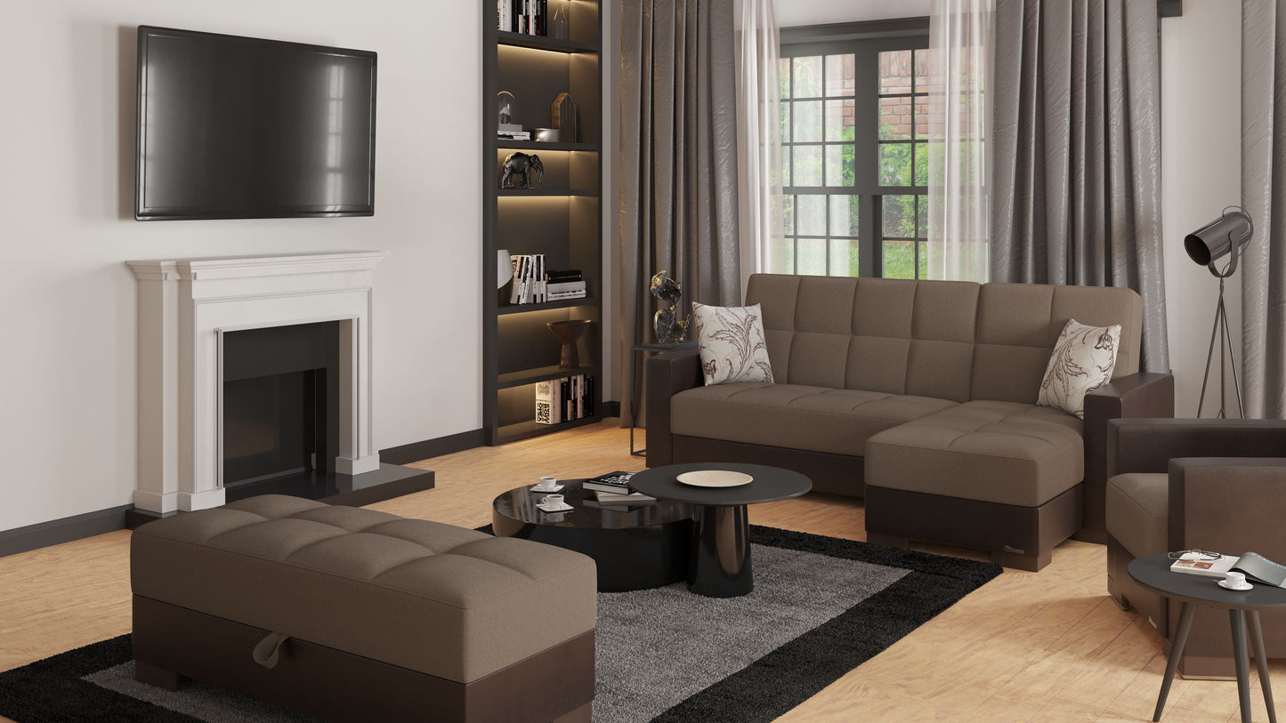 Ottomanson Armada Lounge Sectional Collection Convertible Sofa Bed