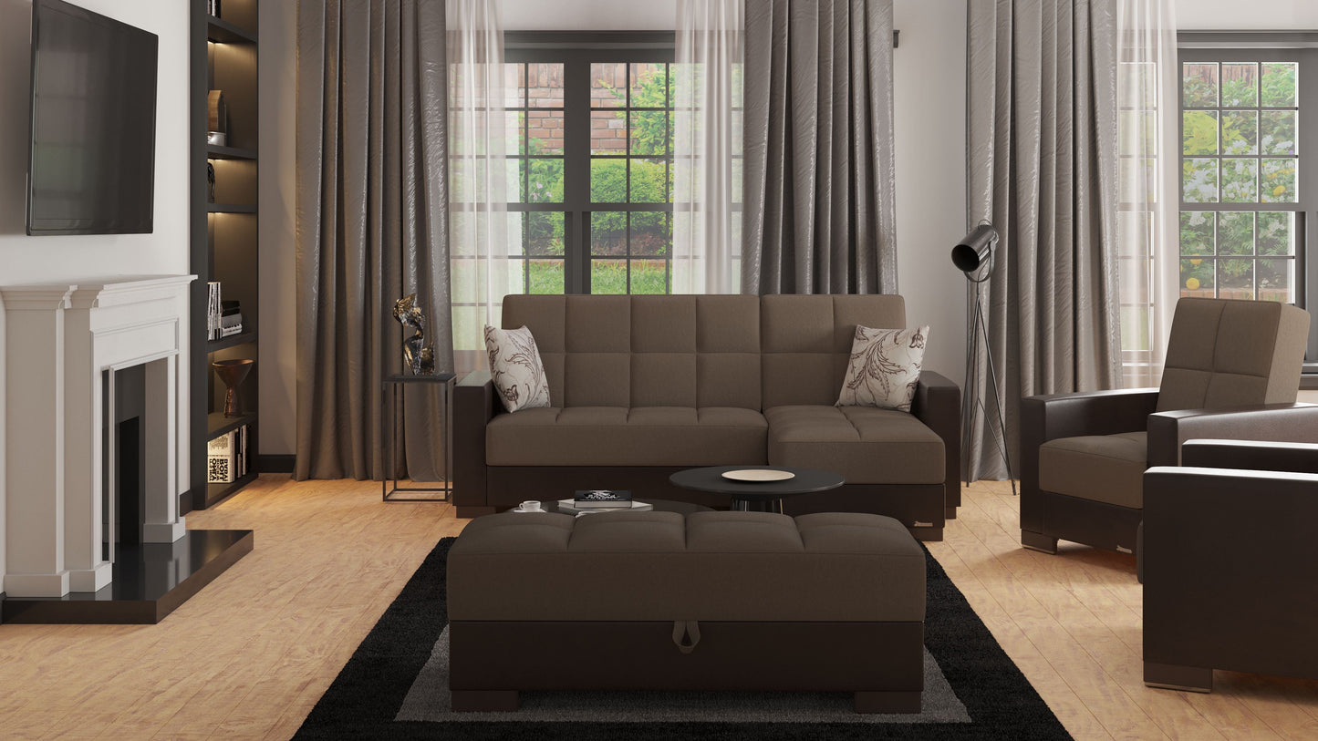 Ottomanson Armada Lounge Sectional Collection Convertible Sofa Bed