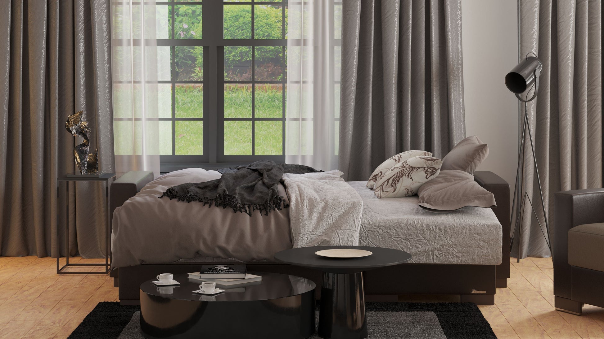 Ottomanson Armada Lounge Sectional Collection Convertible Sofa Bed