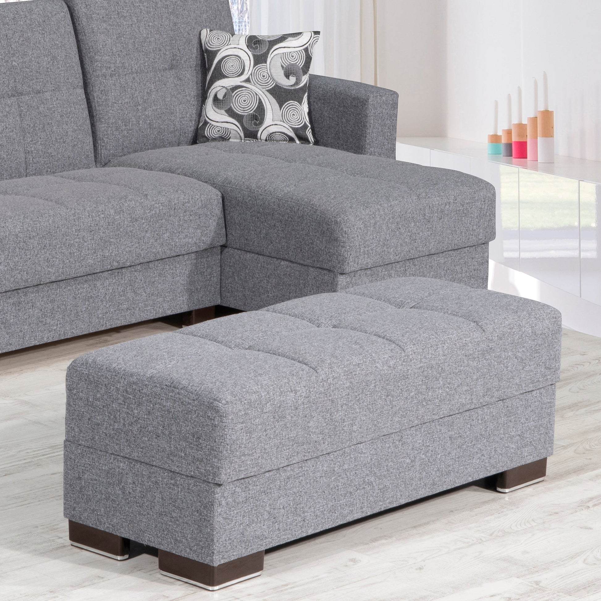 Ottomanson Armada Lounge Sectional Collection Convertible Sofa Bed