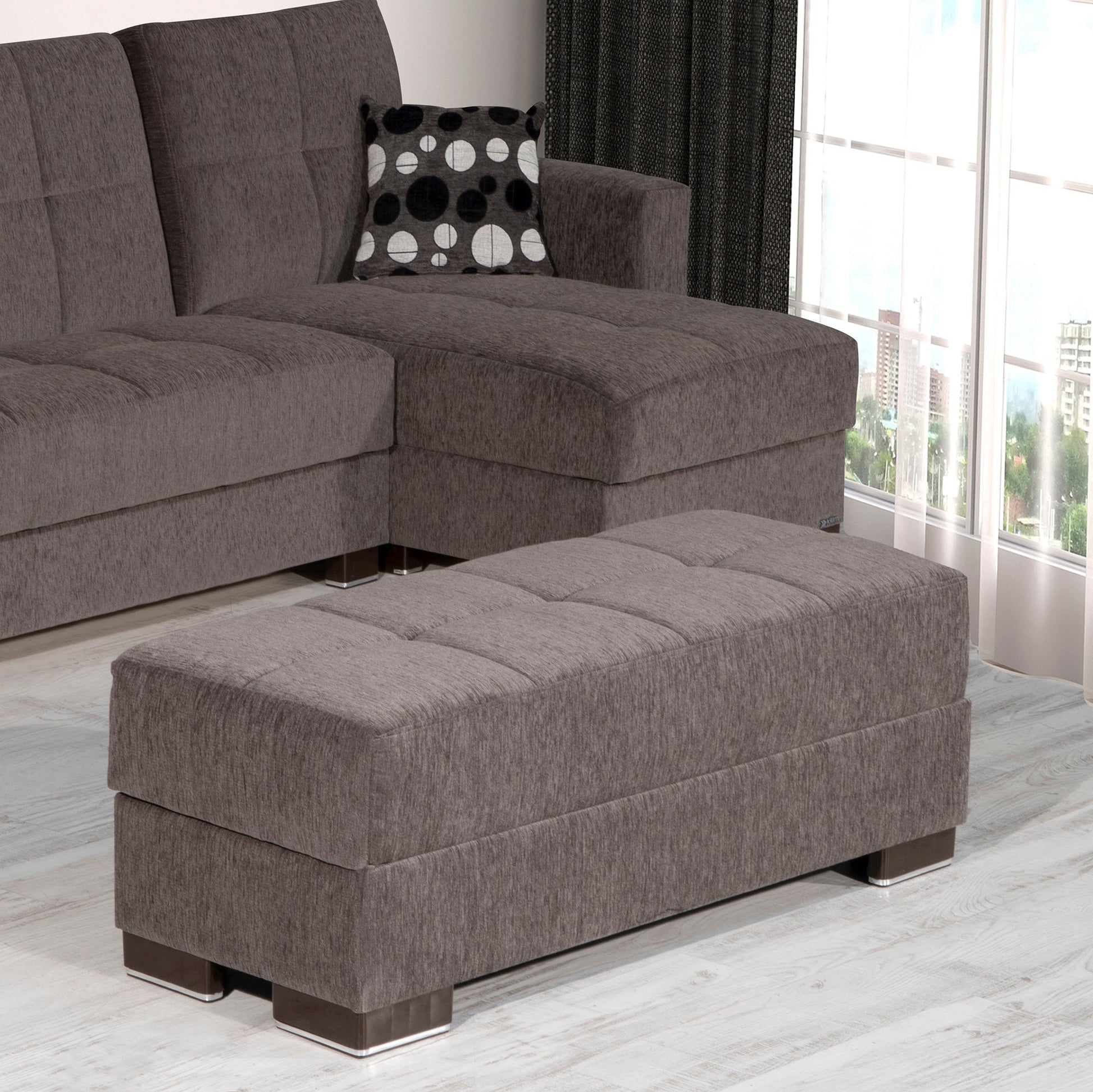 Ottomanson Armada Lounge Sectional Collection Convertible Sofa Bed