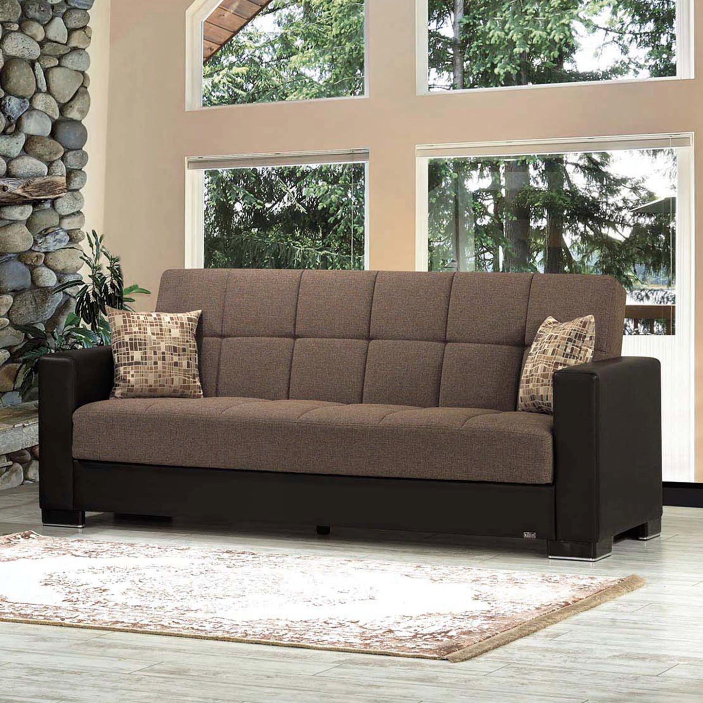 Ottomanson Armada Collection Convertible Sofa Bed