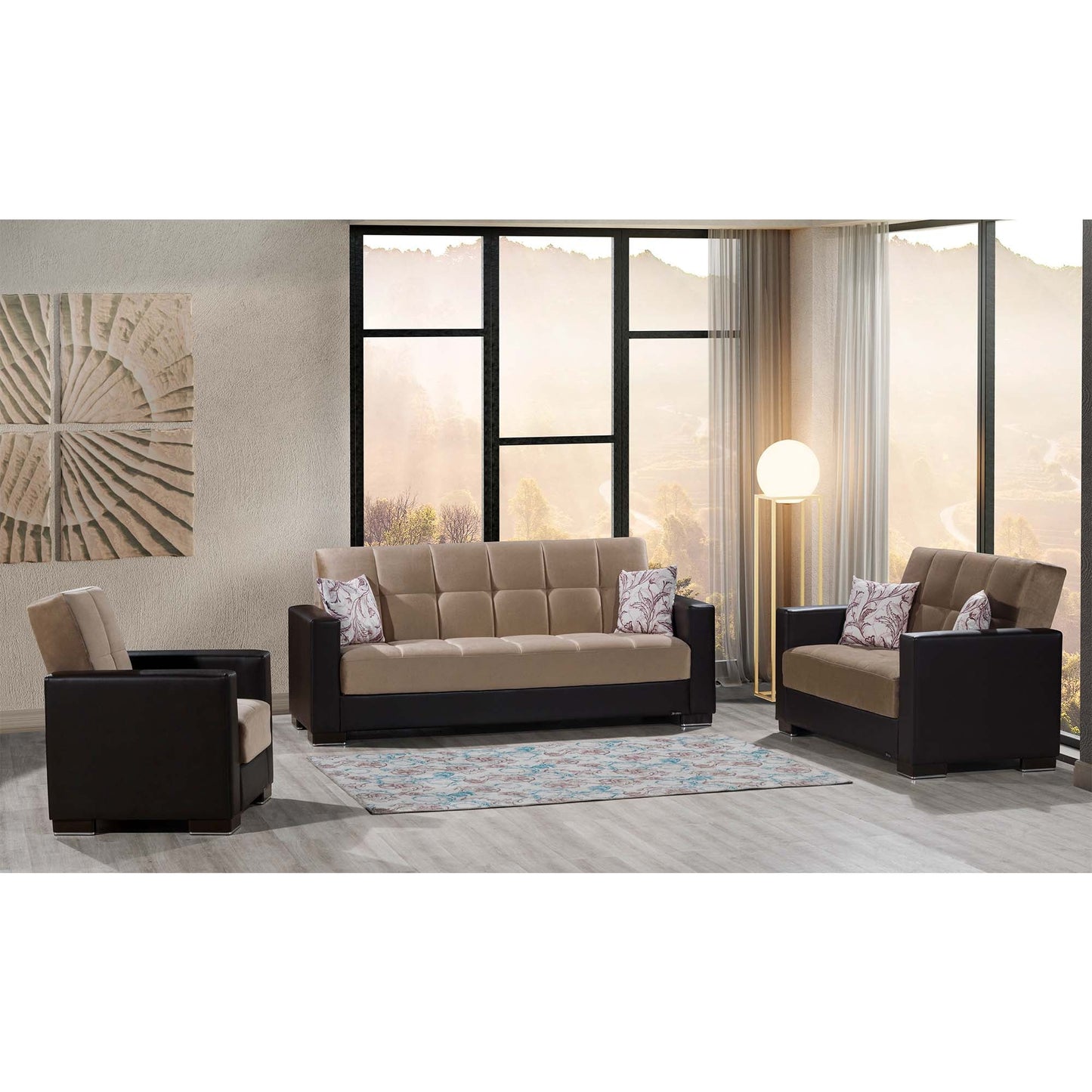 Ottomanson Armada Collection Convertible Sofa Bed