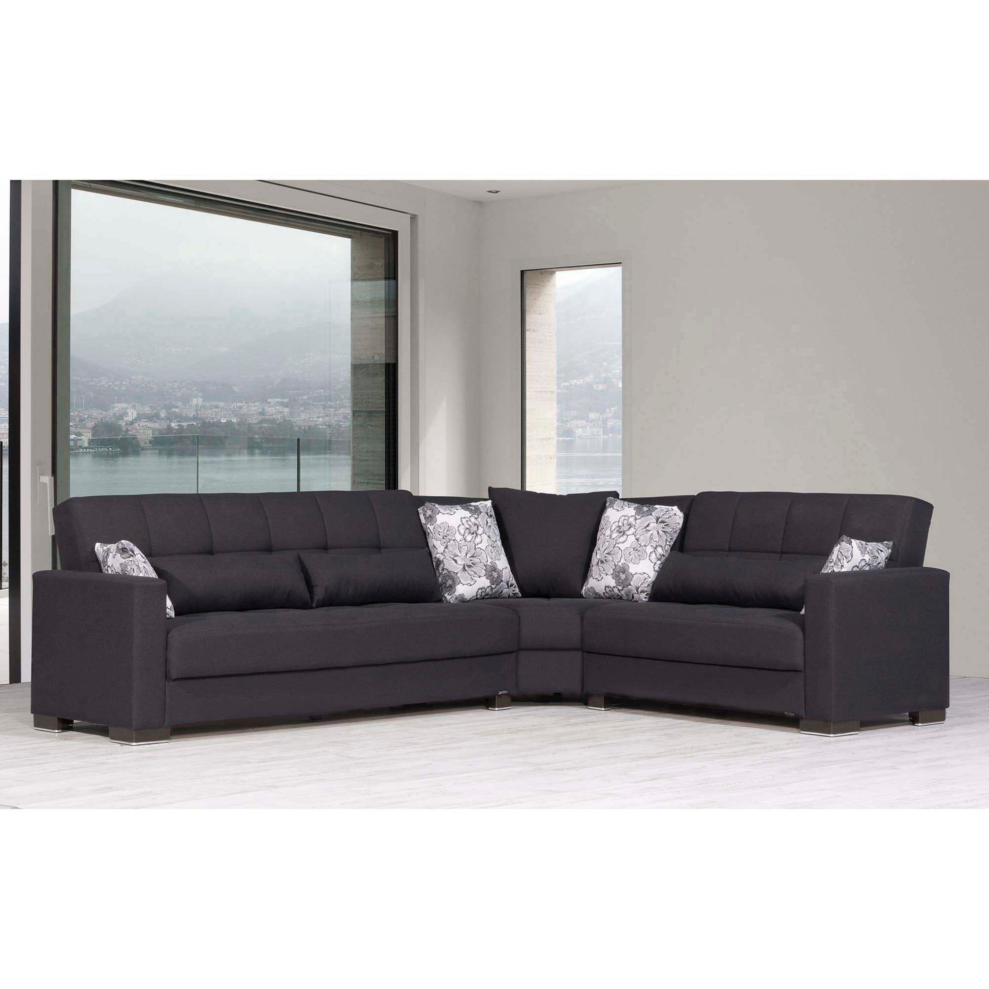 Ottomanson Armada Sectional Collection Convertible Sofa Bed