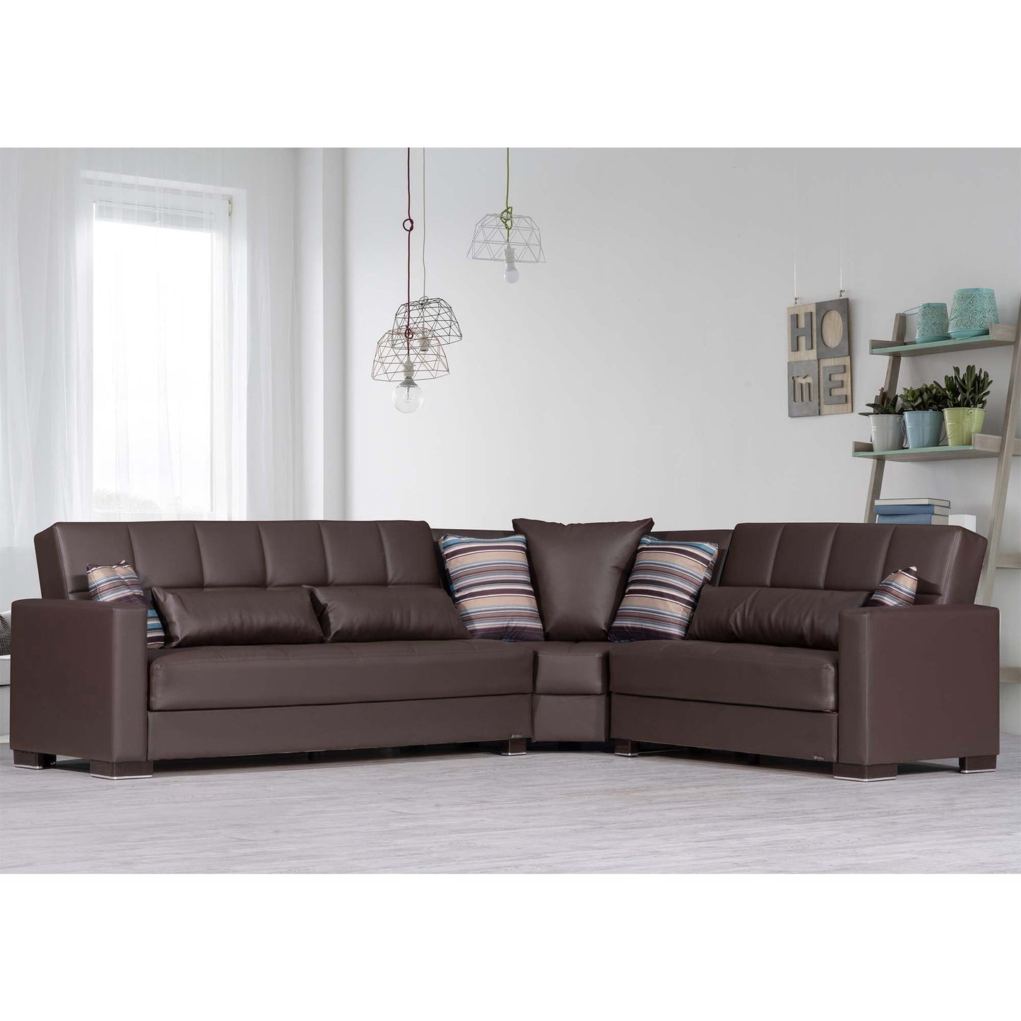 Ottomanson Armada Sectional Collection Convertible Sofa Bed