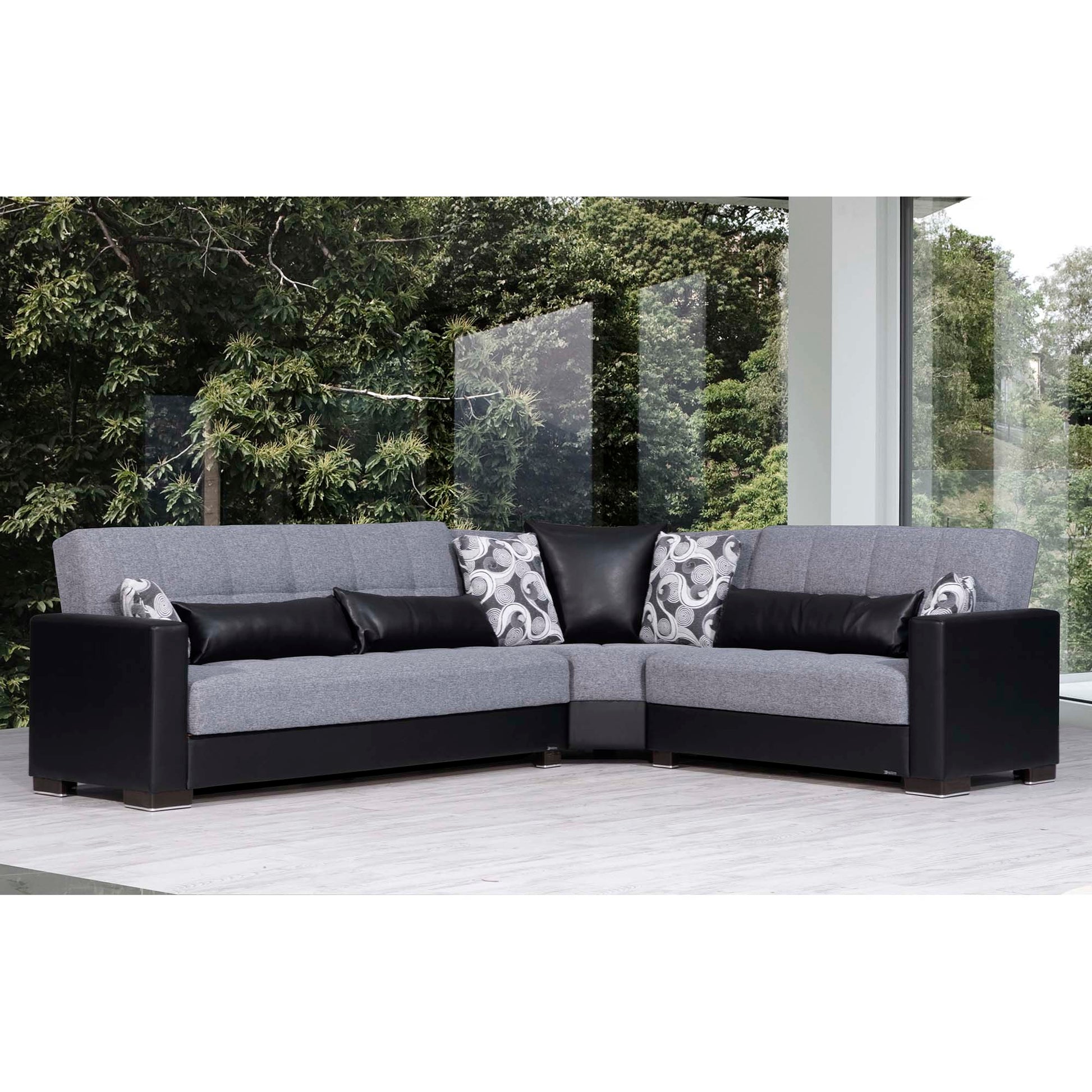 Ottomanson Armada Sectional Collection Convertible Sofa Bed