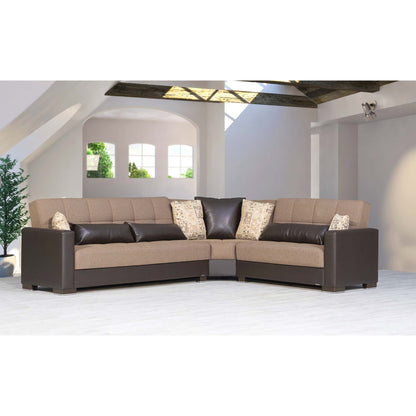 Ottomanson Armada Sectional Collection Convertible Sofa Bed