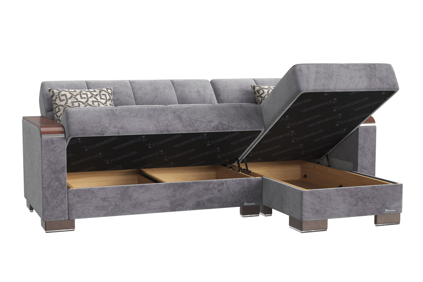 Ottomanson Armada X Lounge Sectional Collection Convertible Sofa Bed