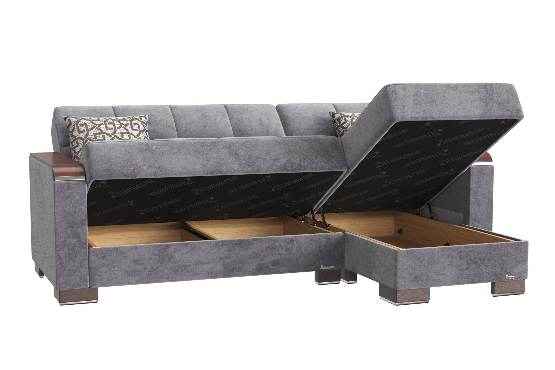 Ottomanson Armada X Lounge Sectional Collection Convertible Sofa Bed