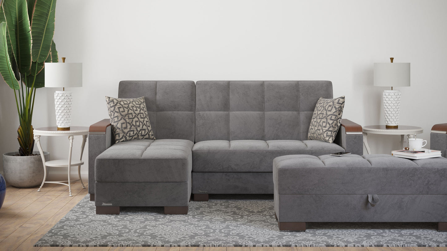 Ottomanson Armada X Lounge Sectional Collection Convertible Sofa Bed