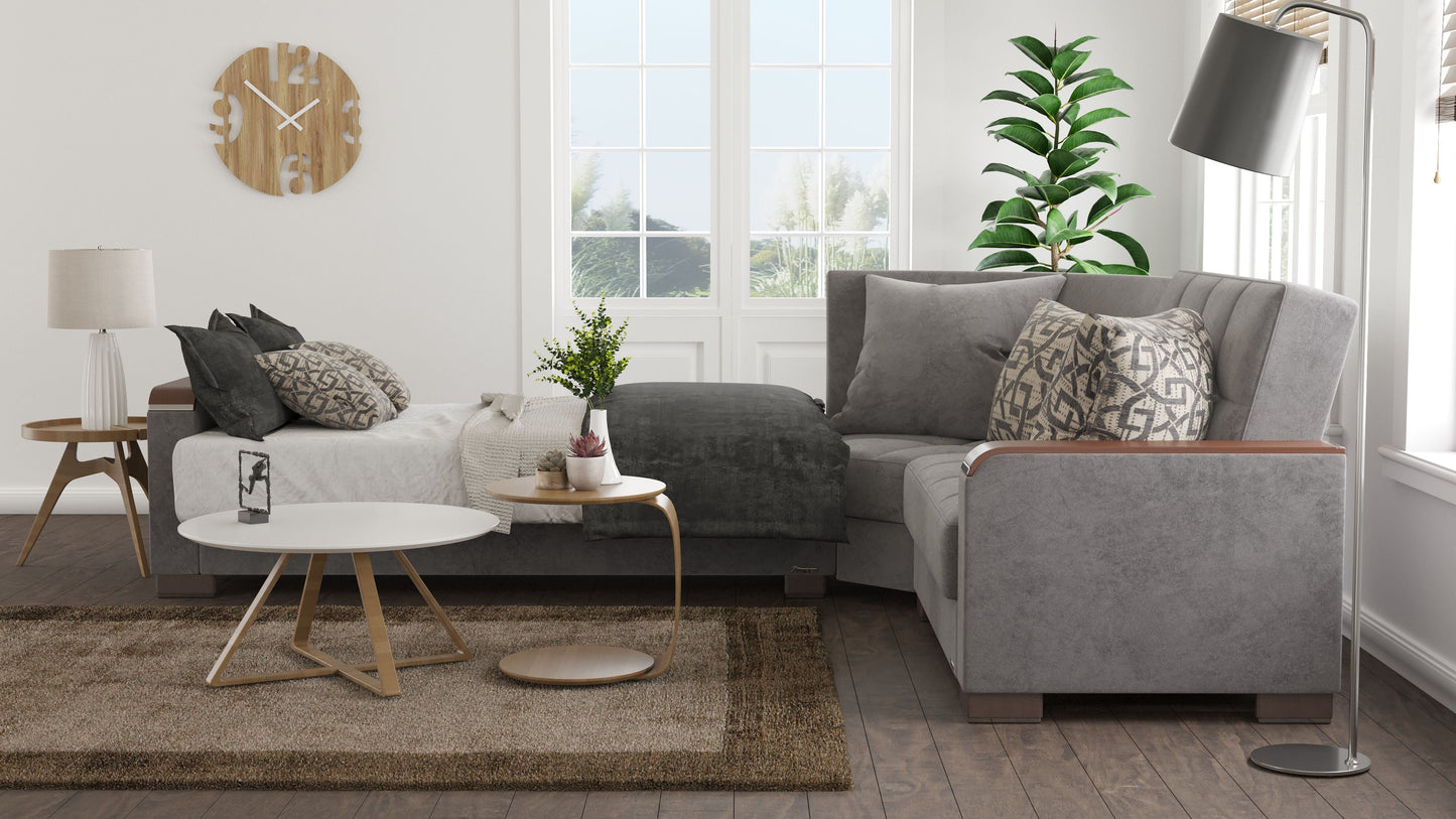 Ottomanson Armada X Sectional Collection Convertible Sofa Bed