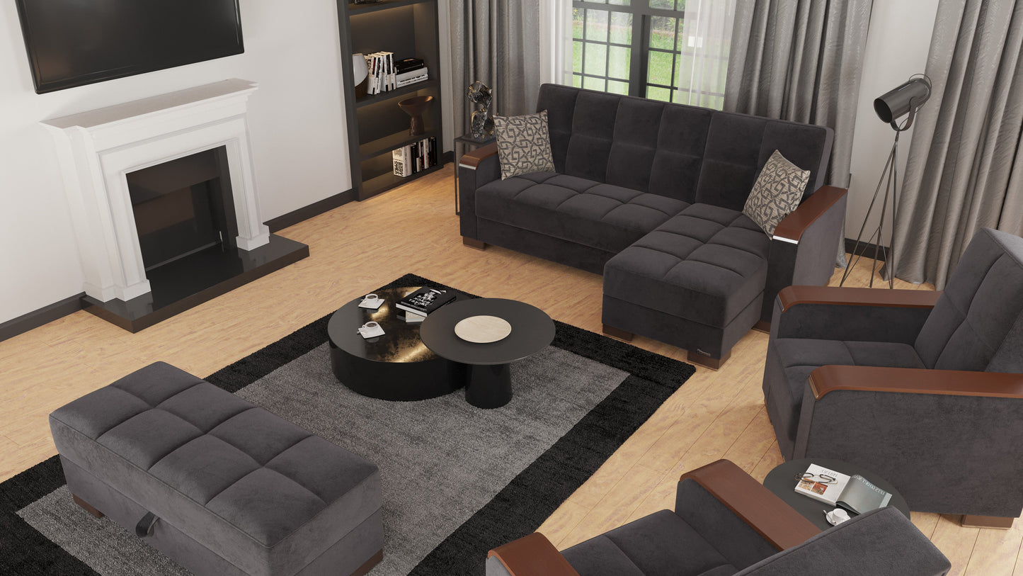 Ottomanson Armada X Lounge Sectional Collection Convertible Sofa Bed