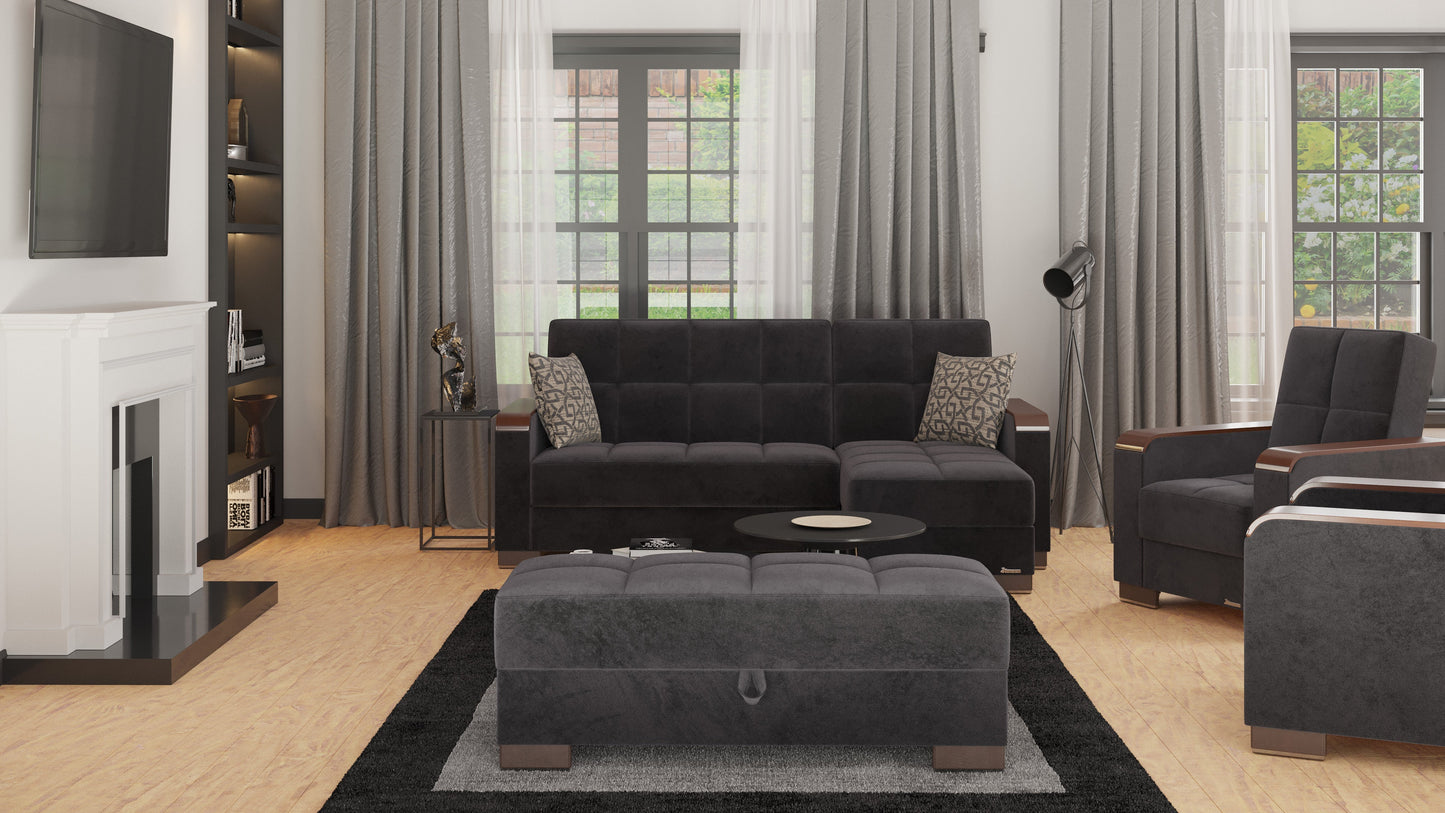 Ottomanson Armada X Lounge Sectional Collection Convertible Sofa Bed