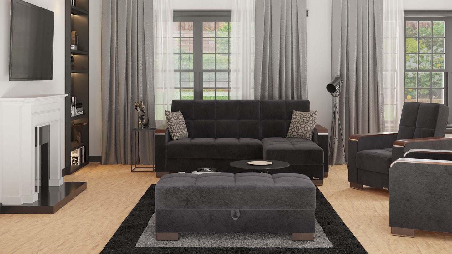 Ottomanson Armada X Lounge Sectional Collection Convertible Sofa Bed