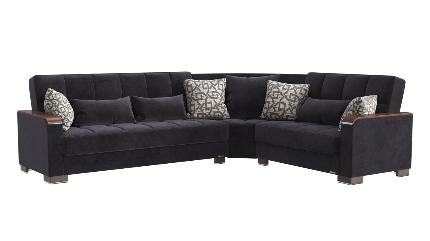 Ottomanson Armada X Sectional Collection Convertible Sofa Bed