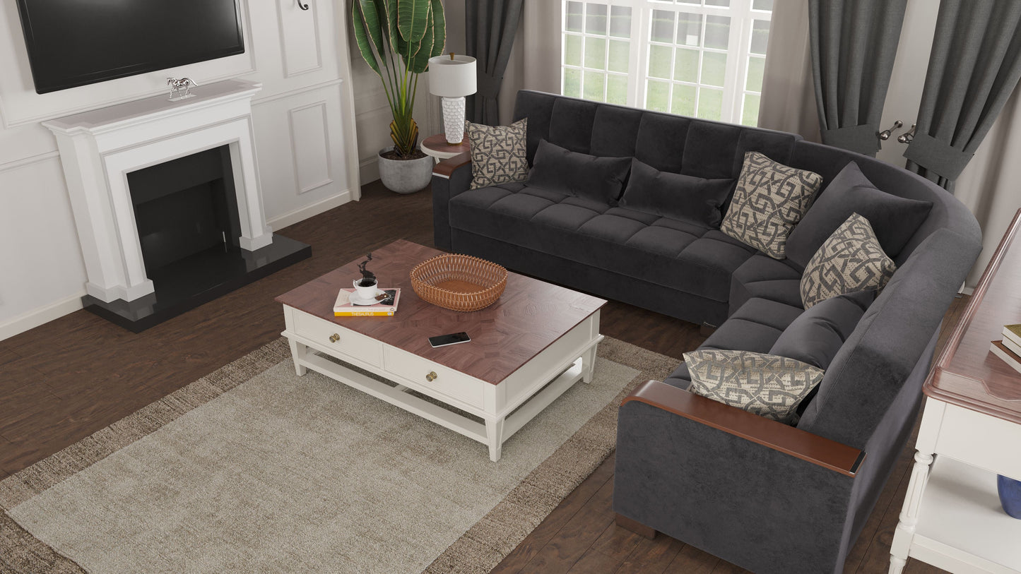 Ottomanson Armada X Sectional Collection Convertible Sofa Bed
