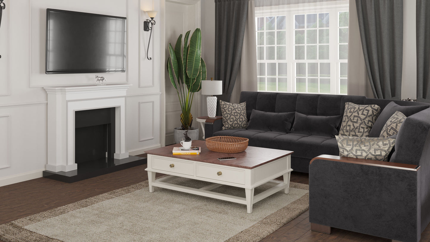 Ottomanson Armada X Sectional Collection Convertible Sofa Bed