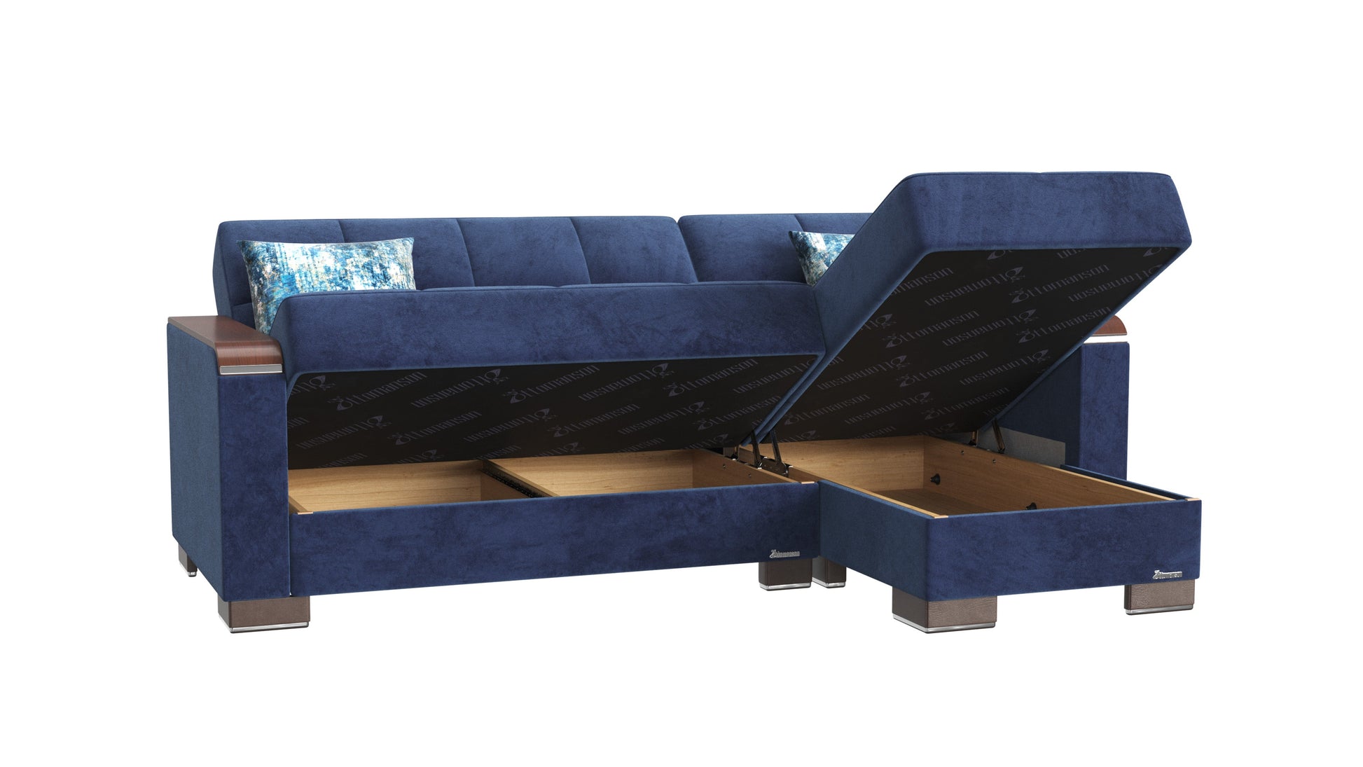 Ottomanson Armada X Lounge Sectional Collection Convertible Sofa Bed