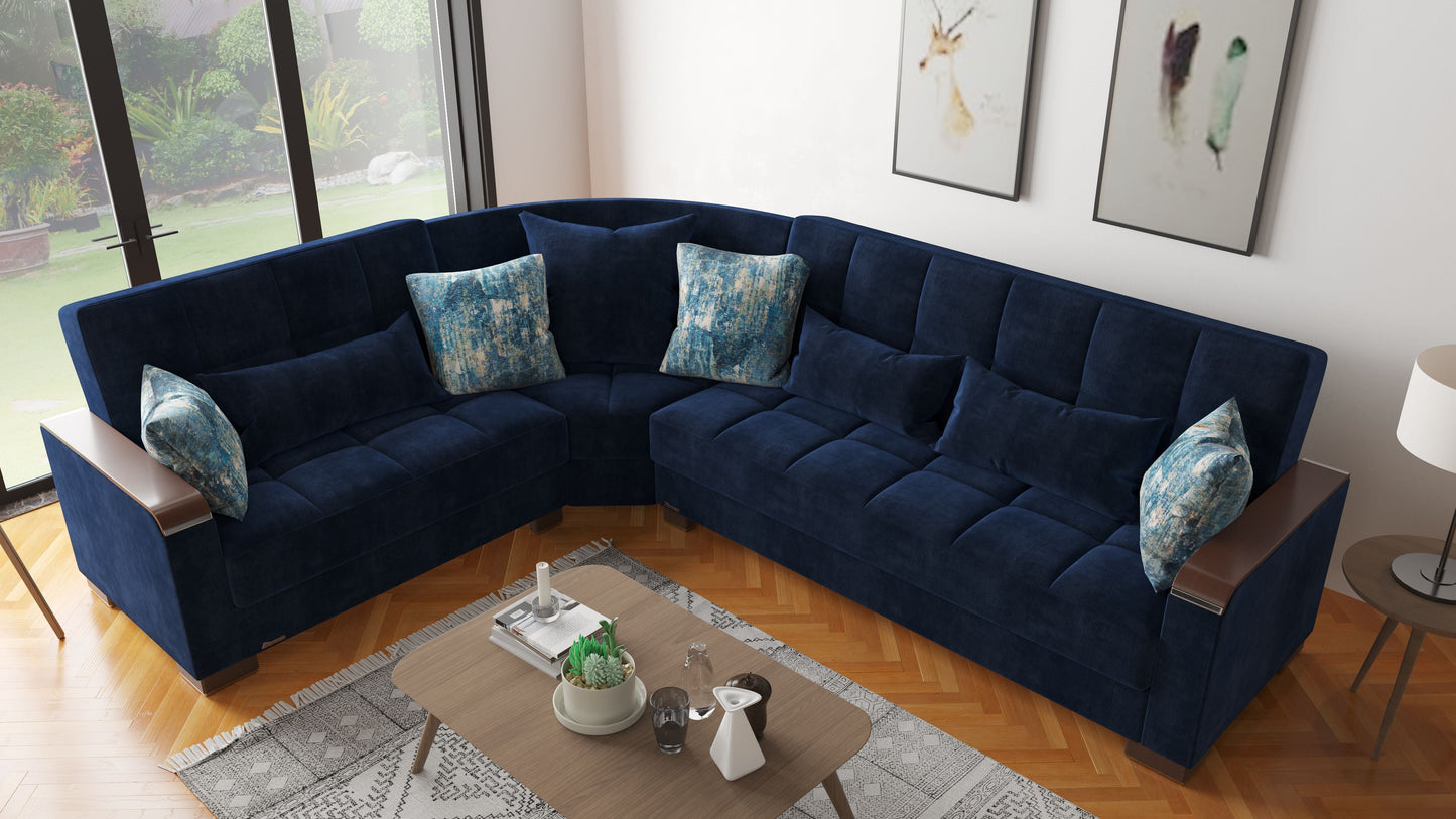 Ottomanson Armada X Sectional Collection Convertible Sofa Bed