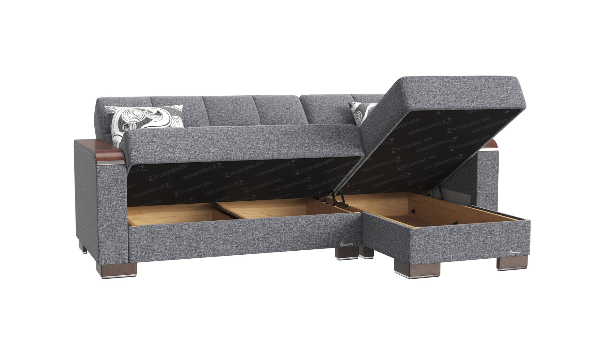 Ottomanson Armada X Lounge Sectional Collection Convertible Sofa Bed