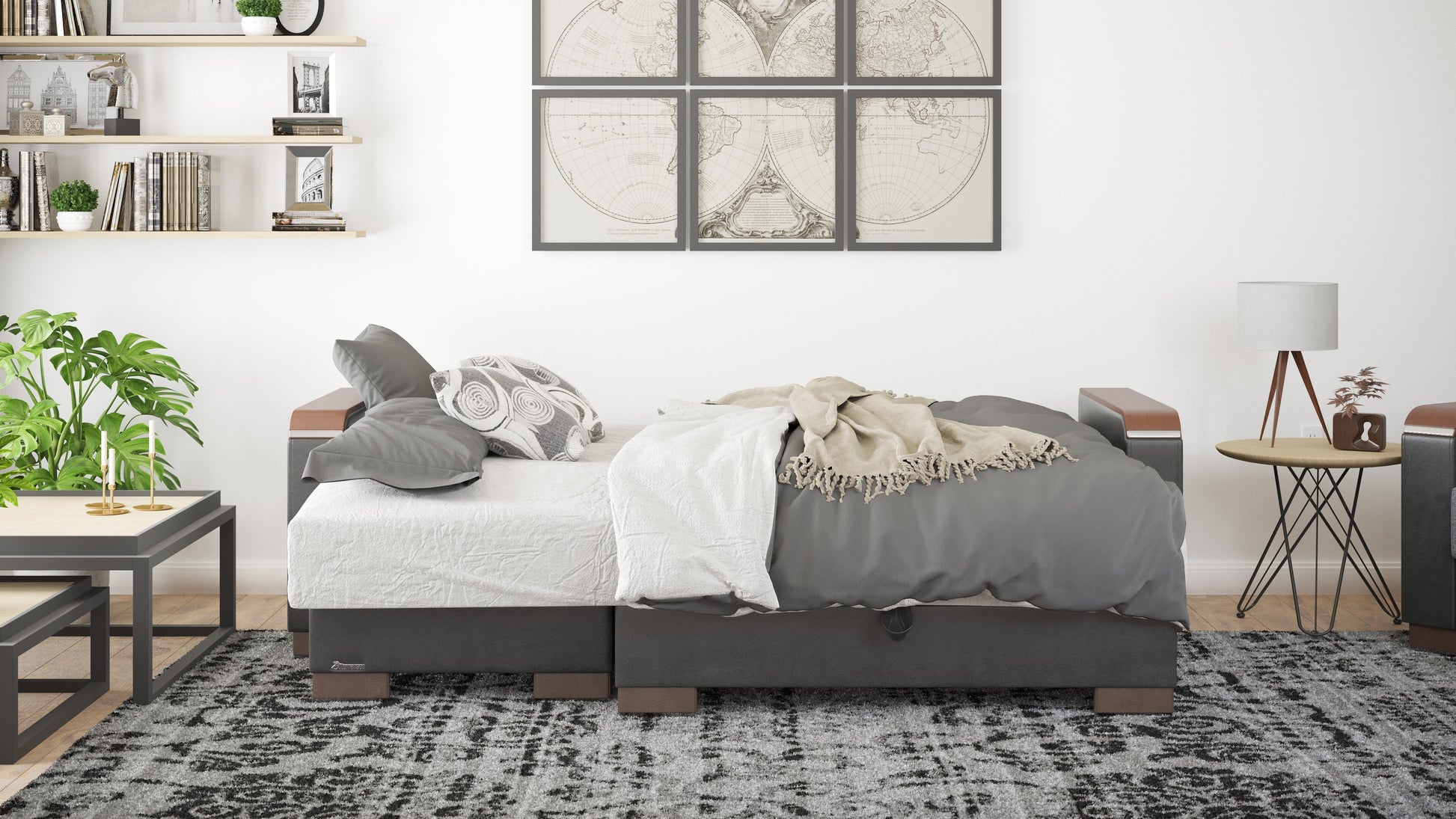 Ottomanson Armada X Lounge Sectional Collection Convertible Sofa Bed