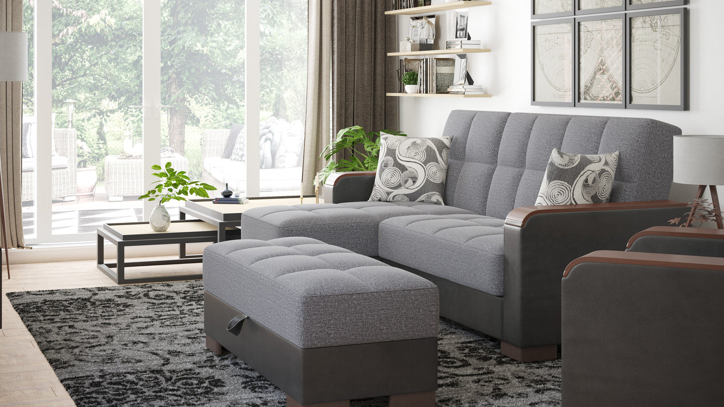 Ottomanson Armada X Lounge Sectional Collection Convertible Sofa Bed