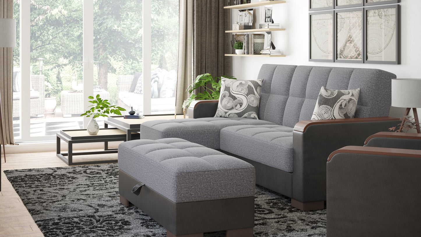 Ottomanson Armada X Lounge Sectional Collection Convertible Sofa Bed
