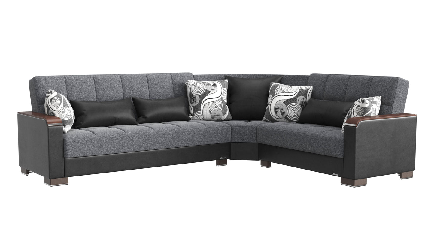 Ottomanson Armada X Sectional Collection Convertible Sofa Bed