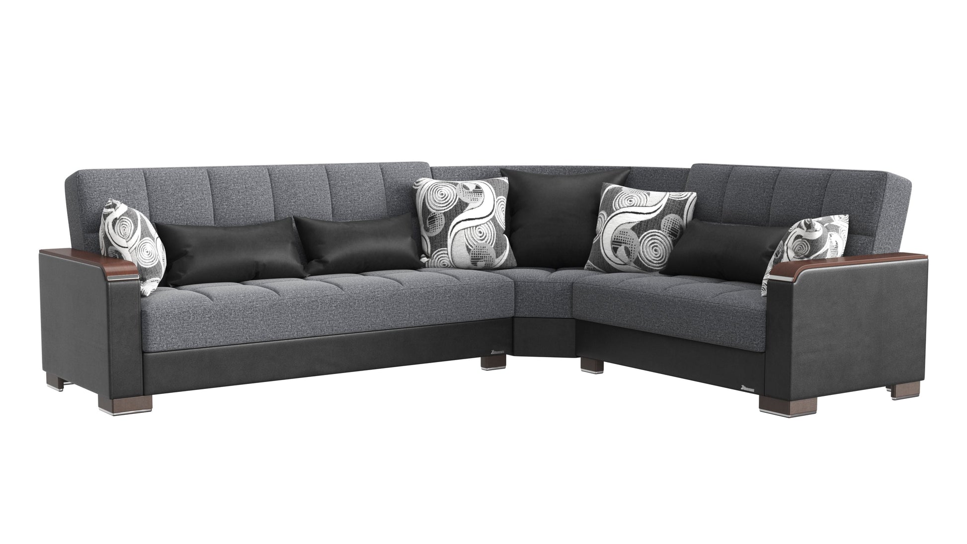 Ottomanson Armada X Sectional Collection Convertible Sofa Bed