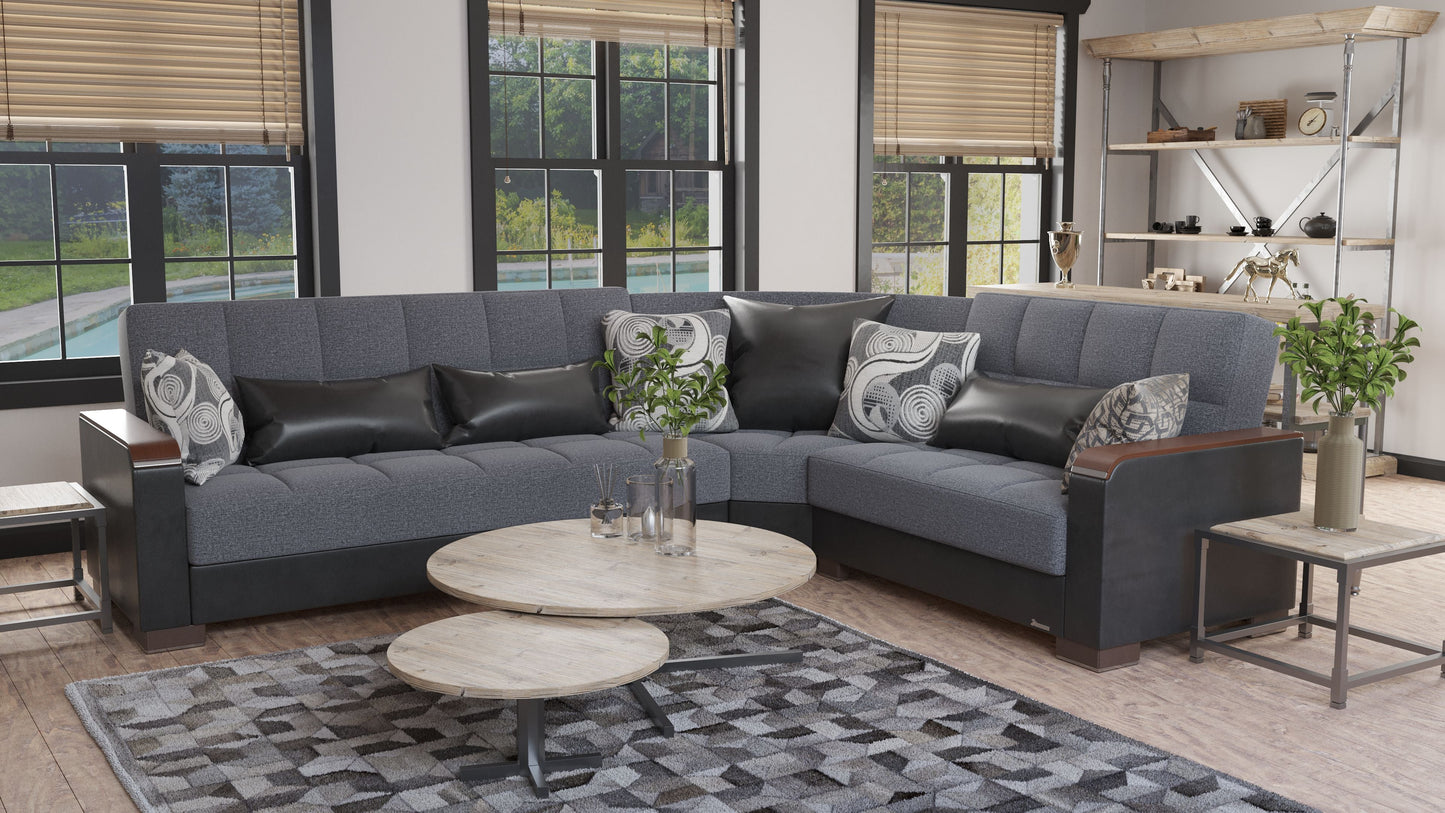 Ottomanson Armada X Sectional Collection Convertible Sofa Bed