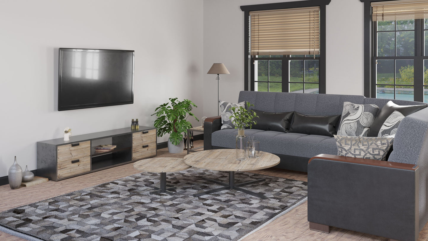 Ottomanson Armada X Sectional Collection Convertible Sofa Bed