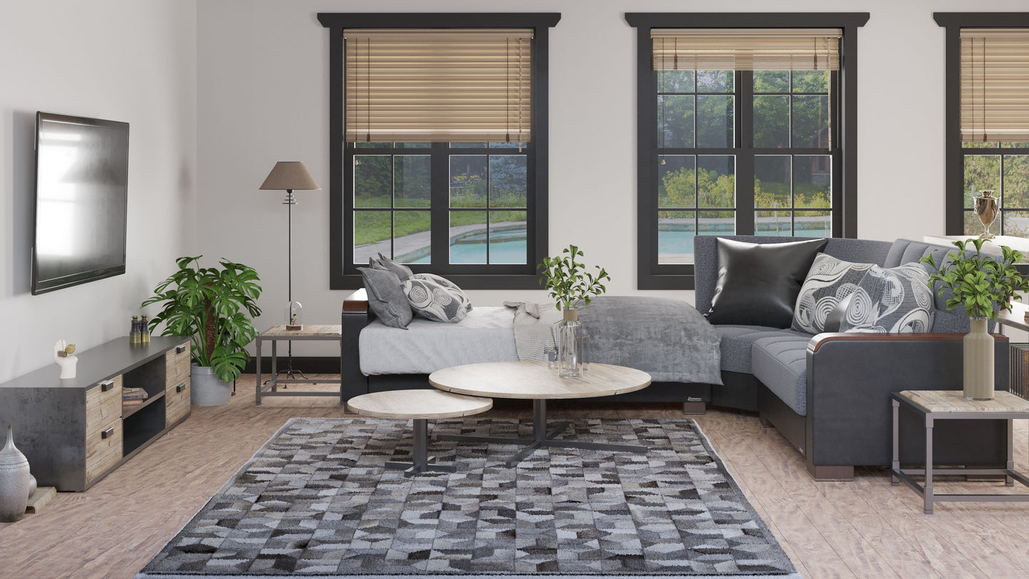 Ottomanson Armada X Sectional Collection Convertible Sofa Bed