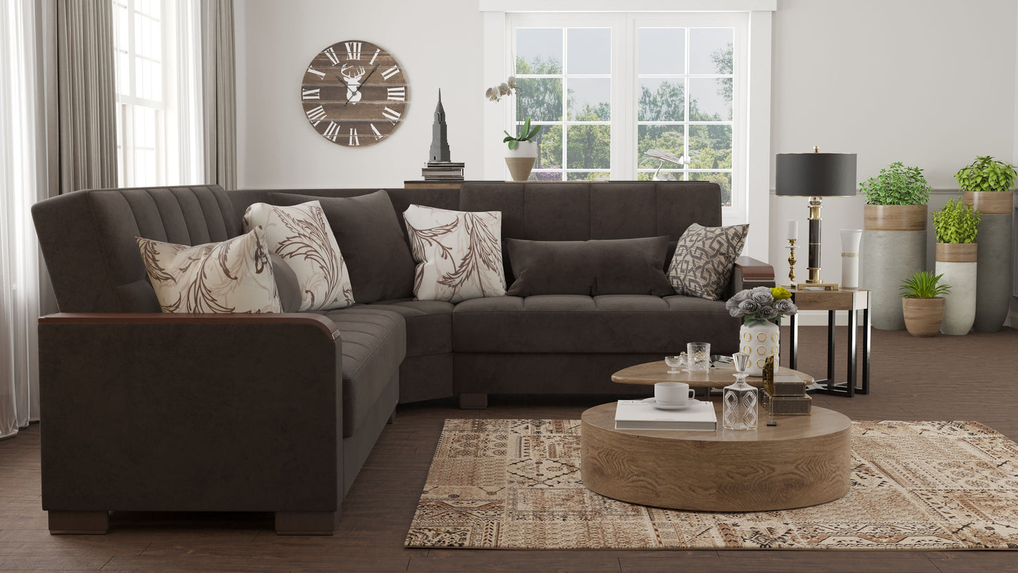 Ottomanson Armada X Sectional Collection Convertible Sofa Bed