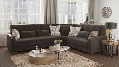 Ottomanson Armada X Sectional Collection Convertible Sofa Bed