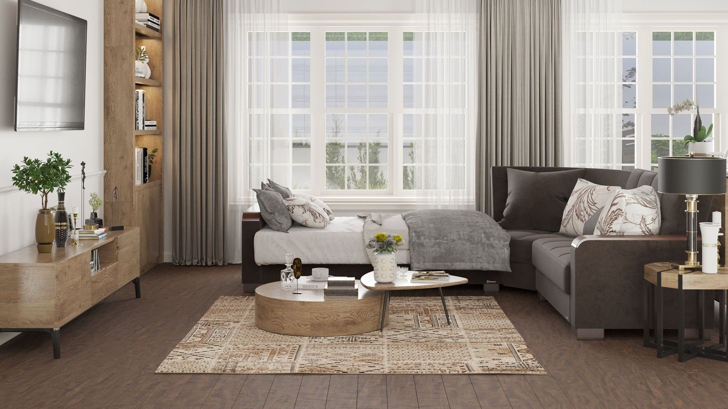 Ottomanson Armada X Sectional Collection Convertible Sofa Bed