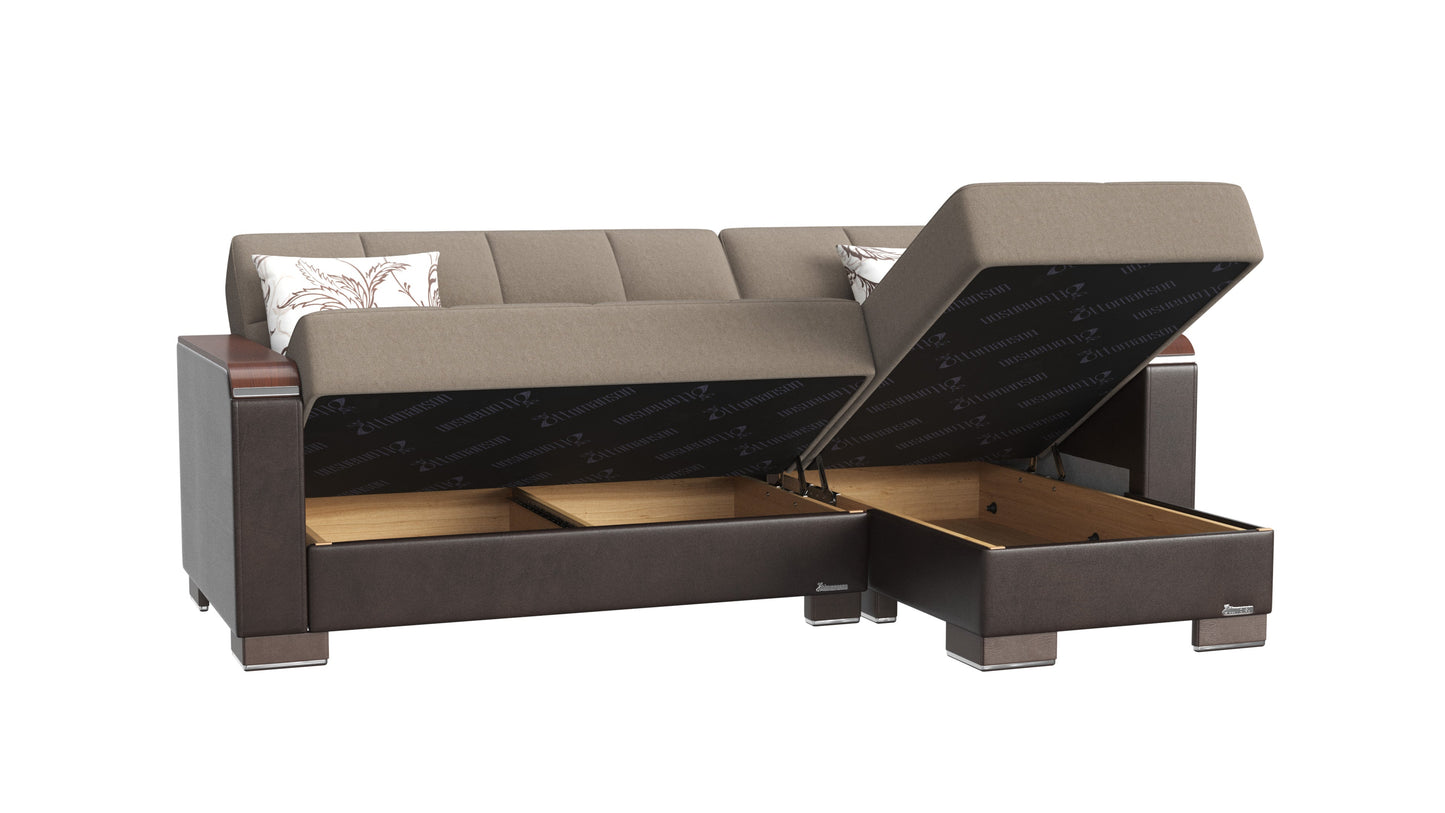 Ottomanson Armada X Lounge Sectional Collection Convertible Sofa Bed