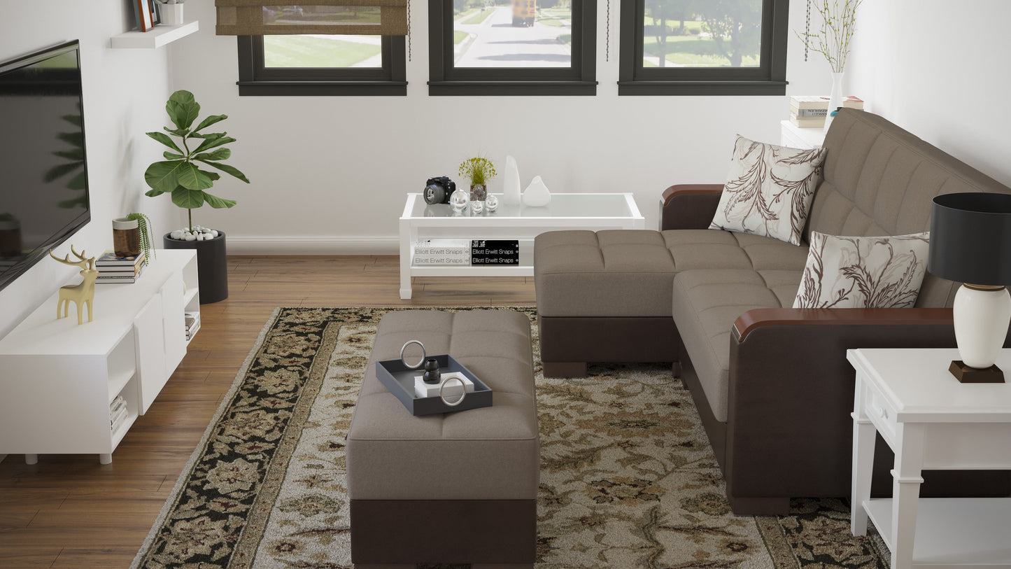 Ottomanson Armada X Lounge Sectional Collection Convertible Sofa Bed