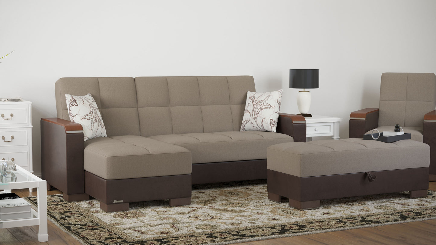 Ottomanson Armada X Lounge Sectional Collection Convertible Sofa Bed