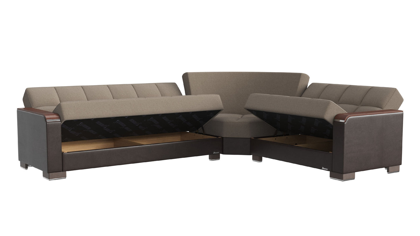 Ottomanson Armada X Sectional Collection Convertible Sofa Bed